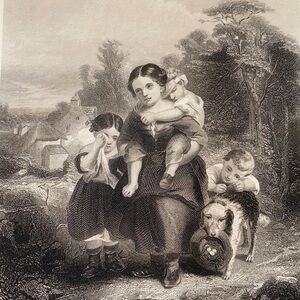 The Birds' Nesters 9.25" x 6.25" Antique Engraving/Print